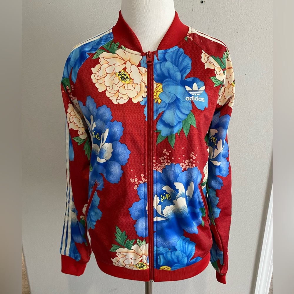 Adidas Originals X Farm Rio Chita Jacket Superstar Track 3 Stripes Rare Floral S